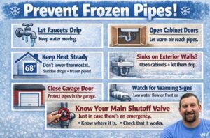 How to prevent Frozen Burst Pipes in Simpsonville from Josh at Warmer Water